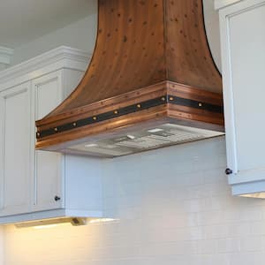 Range Hood Insert/Built-In 36 in. Ultra Quiet Powerful Suction Stainless Steel Ducted Kitchen Vent Hood with LED Lights