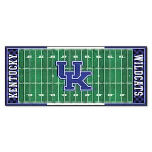 NCAA University of Kentucky 2.5 ft. x 6 ft. Football Field Runner Rug