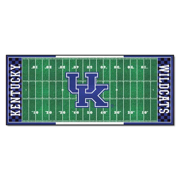 FANMATS NCAA University of Kentucky 2.5 ft. x 6 ft. Football Field Runner Rug