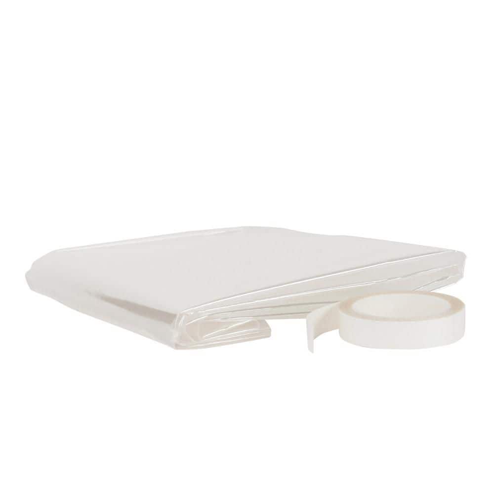 M-D Building Products 42 in. x 62 in. Shrink and Seal Film Window Kit ...