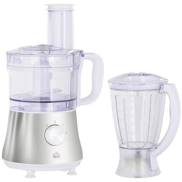 8 Cup Food Processor 500W Variable Speed Blender Chopper with 3 Blades -  Costway