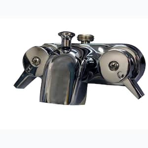 2-Handle Claw Foot Tub Faucet in Polished Chrome
