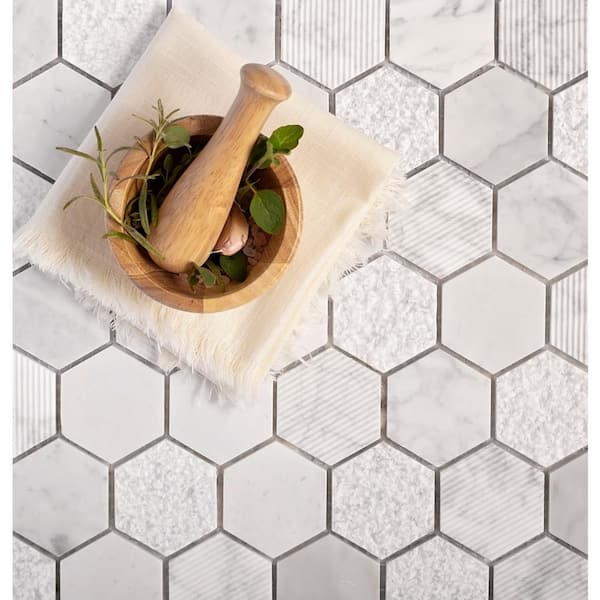 Apollo Tile Gray 11 8 In X 12, Honeycomb Floor Tile