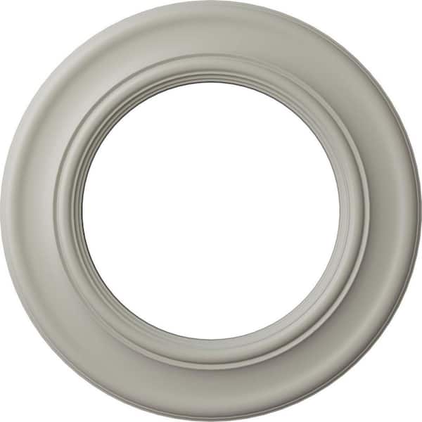 Ekena Millwork 1 in. x 20-7/8 in. x 20-7/8 in. Polyurethane Holmdel Ceiling Medallion, Pot of Cream