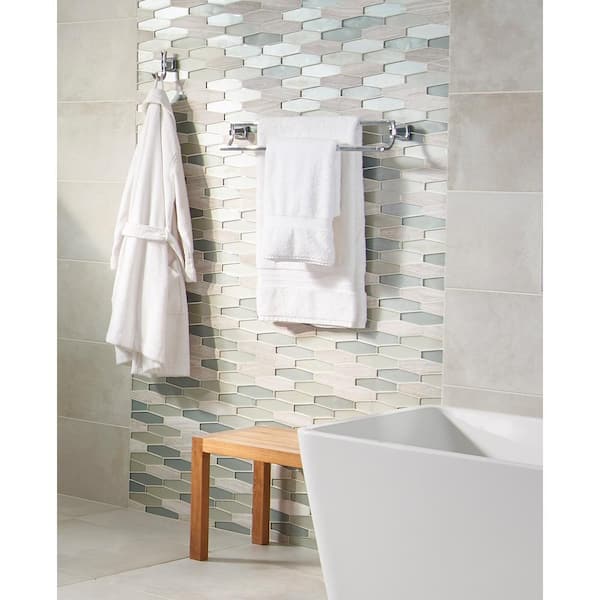 Townsend 24 in. Double Towel Bar in Polished Chrome