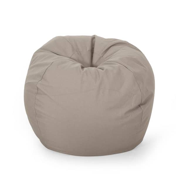 Noble House Chrisholm Beige Bean Bag (25 in. x 34 in. x 34 in.)