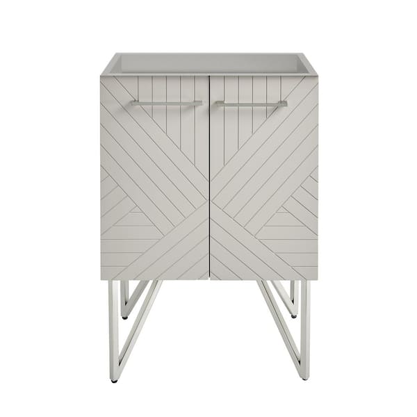 Swiss Madison Annecy 18 in. W x 24 in. D x 35 in. H Bath Vanity Cabinet without Top in Grey