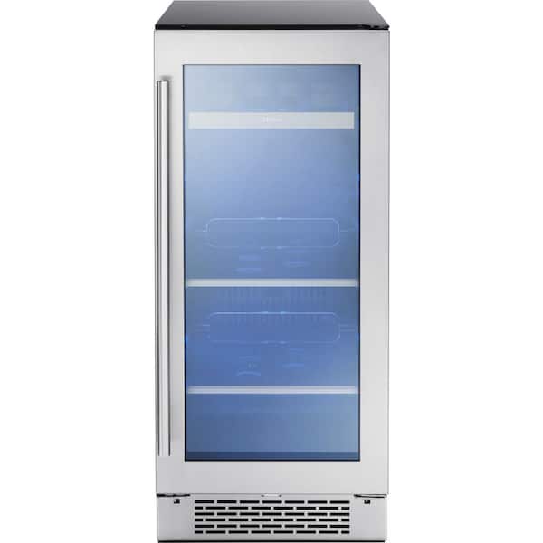 Zephyr Presrv 15 in. 4-Bottle and 64-Can Single Zone Beverage Cooler