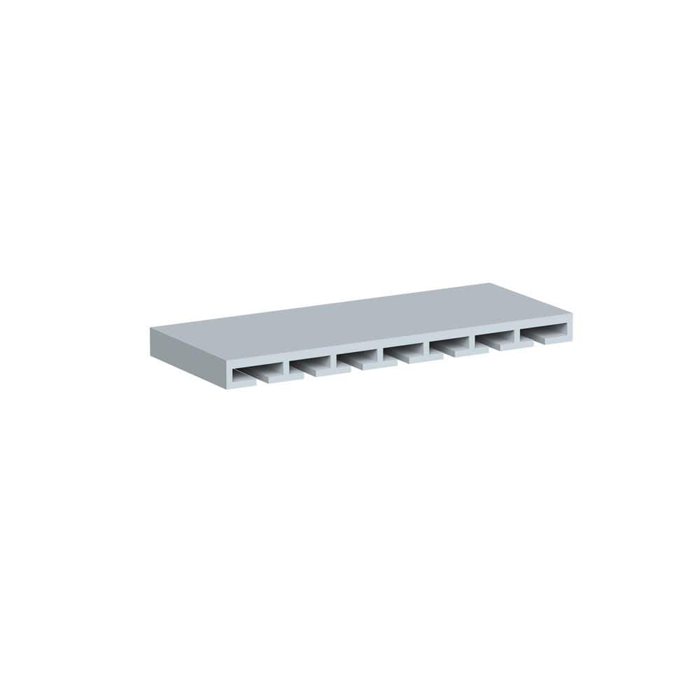 "Shaker Style 30"" W x 12"" D x 4"" H Wood Frame Ready to Assemble Under Cabinet Glass Holder in Dove Grey" price history on PriceWatchPro