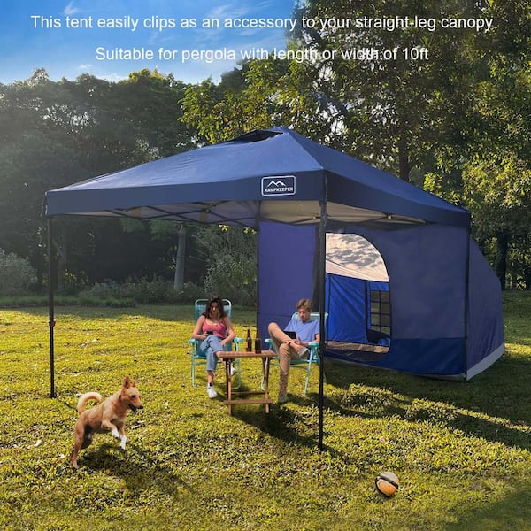 Zeus & Ruta Camping Tent Side Tent for 10 ft. x 10 ft. Navy