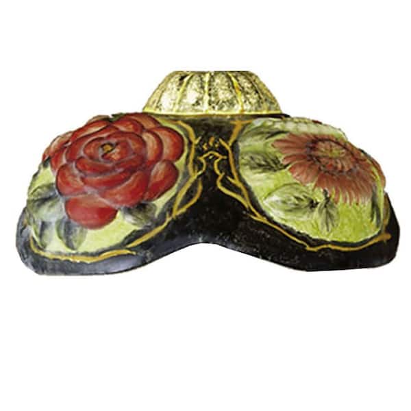 Puffy 7 in Green & Red Colorful Glass Novelty Universal Shade with no fitter