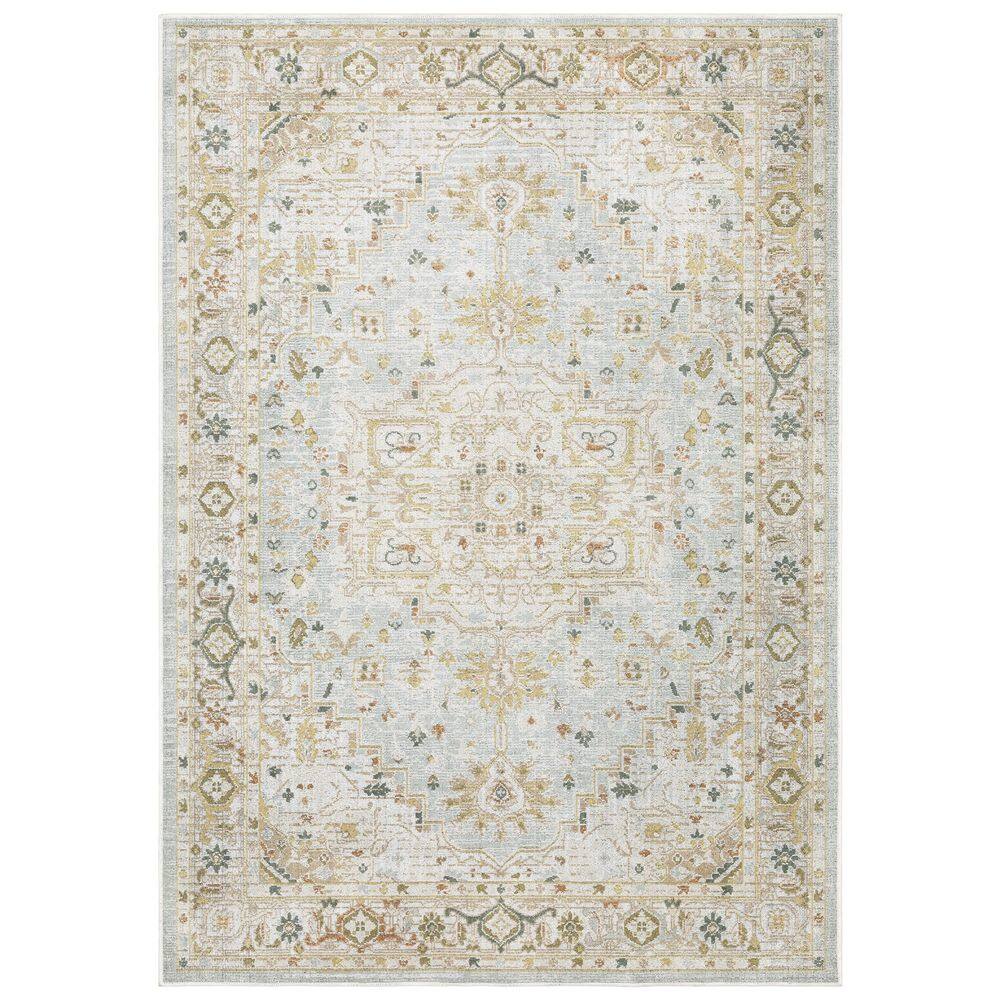 Home Decorators Collection Cream 5 ft. x 7 ft. Alessa Medallion 2-Piece ...