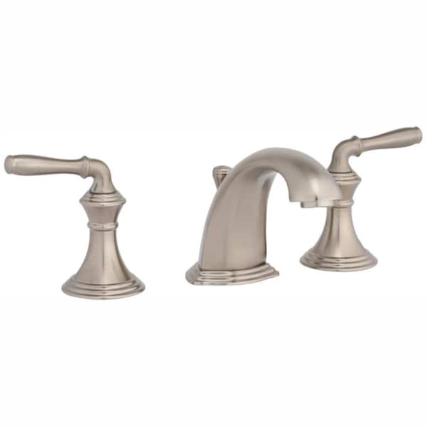 KOHLER Devonshire 8 in. Widespread 2-Handle Low-Arc Bathroom Faucet in Vibrant Brushed Nickel