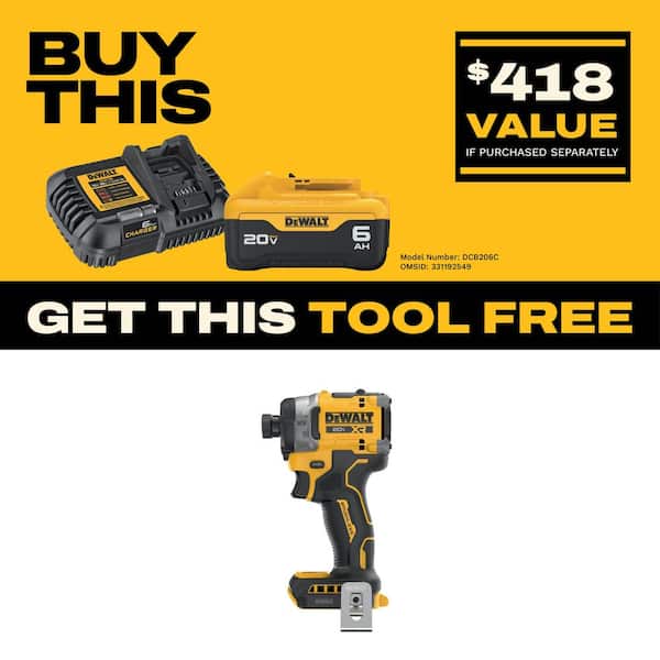 20V MAX XR Cordless Impact Driver (Tool Only)