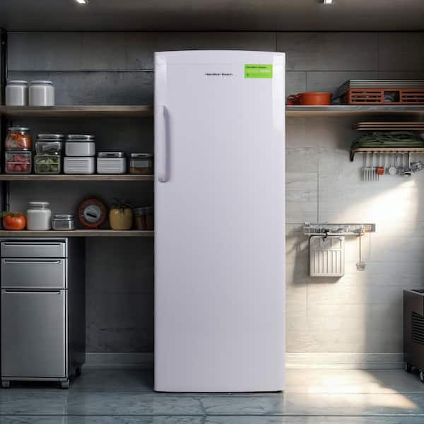Hamilton Beach 11 Cu Ft Upright Freezer in White HBFRF0011 - The