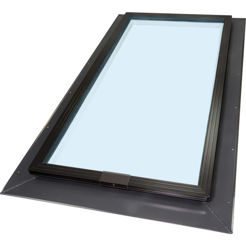 21 in. x 45-3/4 in. Fixed Self-Flashing Skylight with Tempered Low-E3 Glass -  SUN-TEK, FGC.2449.E-C.B