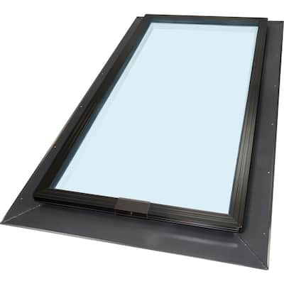 Sun-Tek 21-in x 37.875-in Fixed Self-flashing Skylight with Tempered Low-e Argon Glass