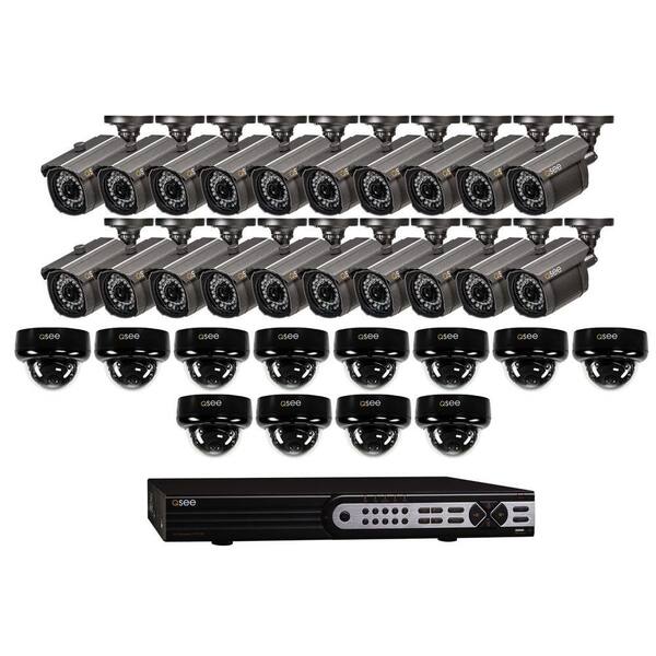 Q-SEE Elite Series 32-Channel D1 3TB Surveillance System with 20 Bullet 900TVL Cameras and 12 Dome 900TVL Cameras