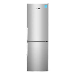 11.5 cu. ft. Bottom Freezer Refrigerator in Real Stainless with Wine Rack