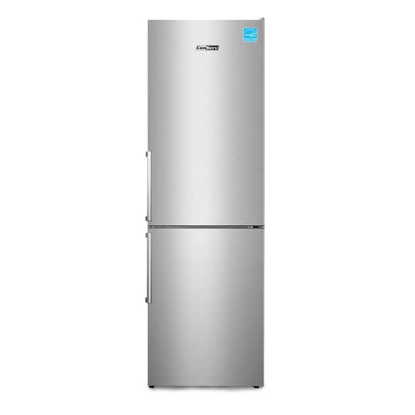 ConServ 11.5 cu. ft. Bottom Freezer Refrigerator in Real Stainless with Wine Rack