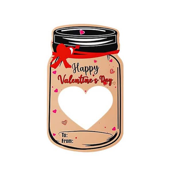 Valentine's Day Cards Funny Candy Holder Making Kit Exchange Cards Classroom Party Favors 20-Pieces