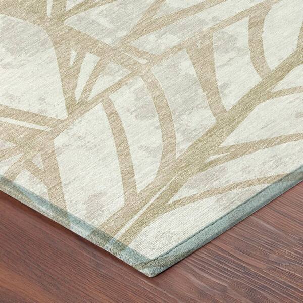 Chantille Machine Washable Indoor/Outdoor Abstract ACN2866 Ivory 3 ft. x 4 ft. Area Rug