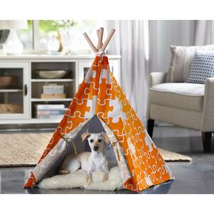 Medium Orange Puzzle Pet Teepee
