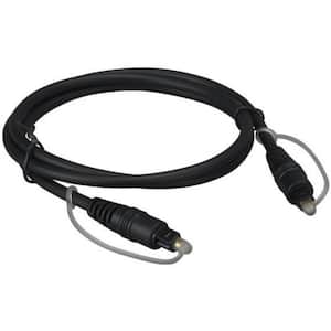 12 ft. Mini-Toslink M/M Fiber Optic Audio Cable, Molded Type
