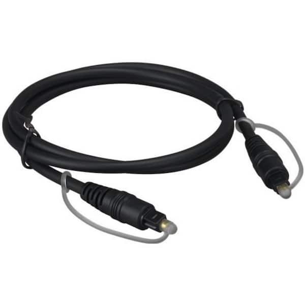 SANOXY 12 ft. Mini-Toslink M/M Fiber Optic Audio Cable, Molded Type