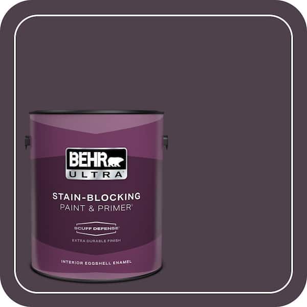 BEHR ULTRA 1 gal. #T13-10 Plum Orbit Extra Durable Eggshell Enamel Interior Paint & Primer