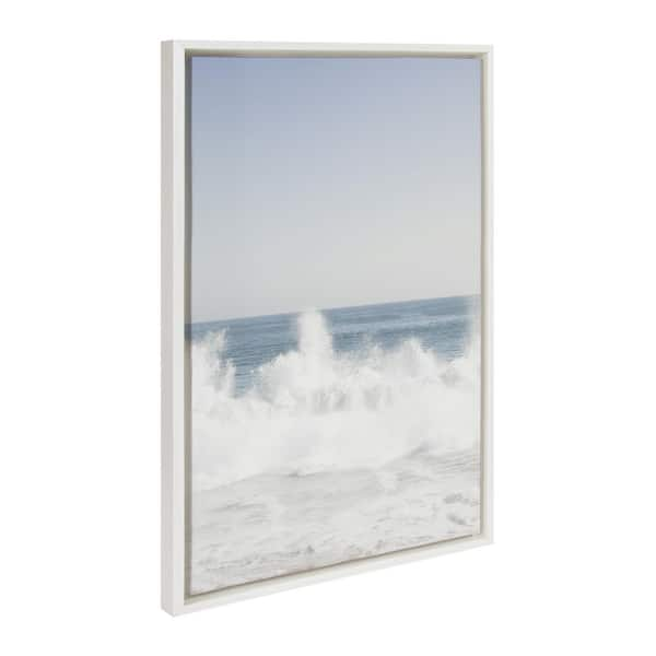 Crashing Waves 48 High 3-Piece Framed Canvas Wall Art Set