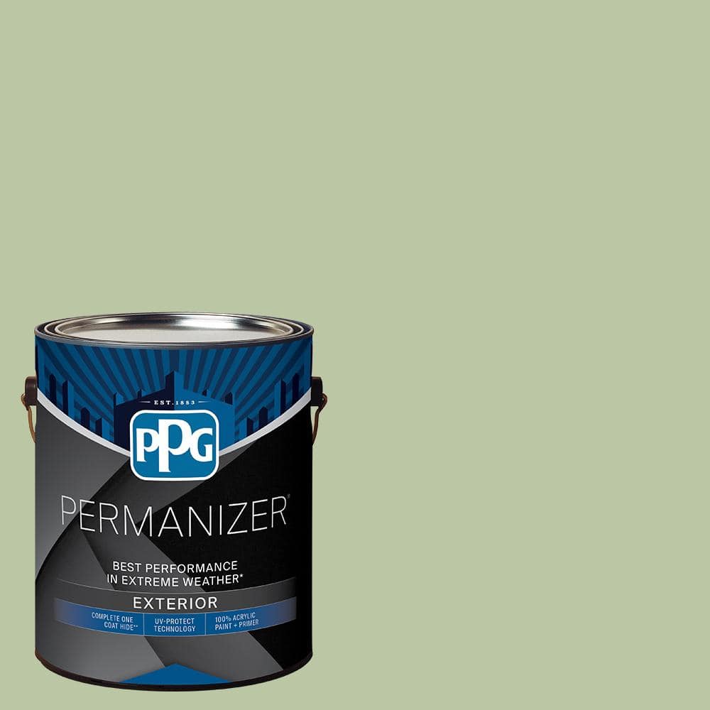 PERMANIZER 1 gal. PPG11214 Quaking Grass Satin Exterior Paint PPG11214PZ1SA The Home Depot
