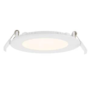 4 in. Round 550 Lumens Selectable CCT Integrated LED Canless Slim Panel Light