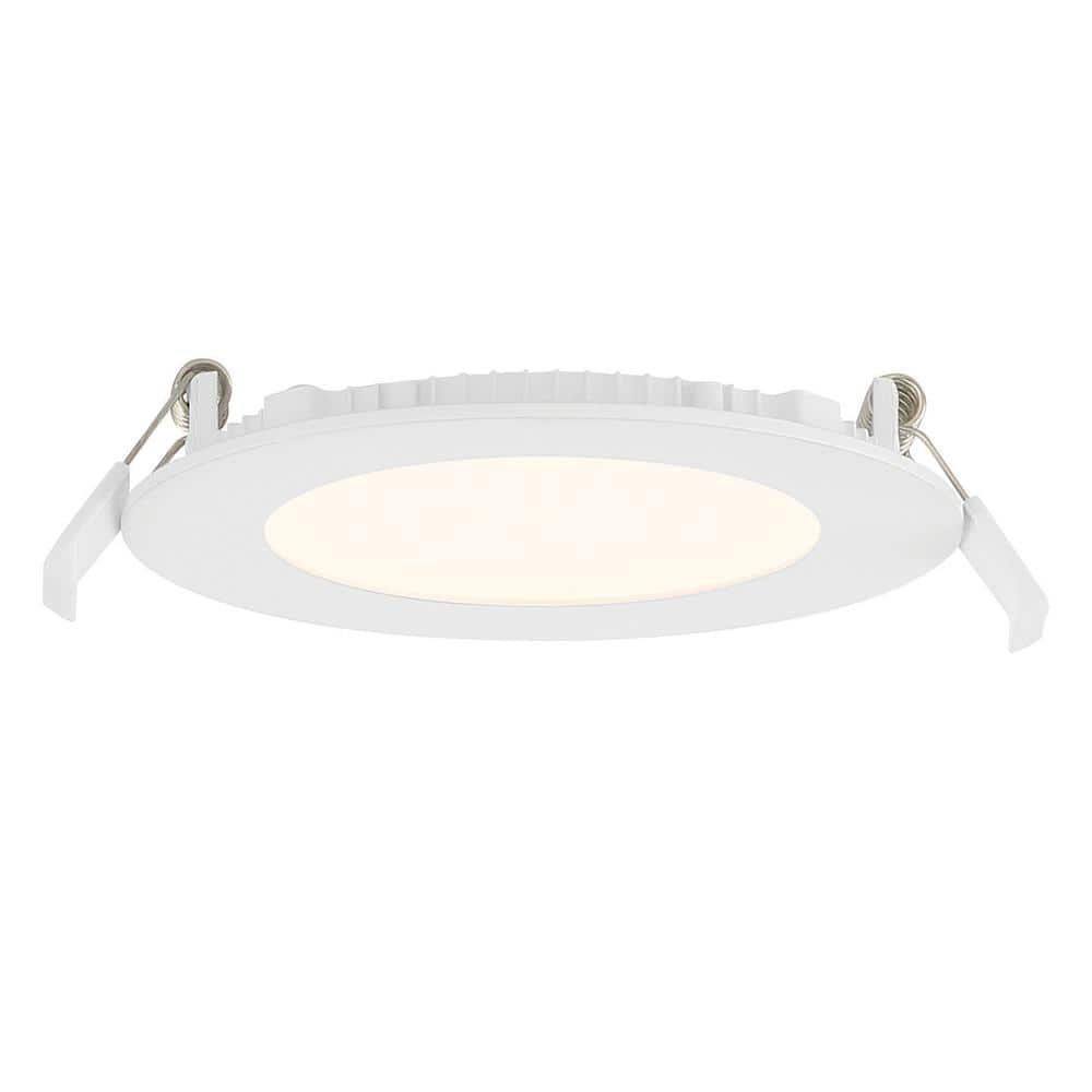 4 in. Round 550 Lumens Selectable CCT Integrated LED Canless Slim Panel Light price history on PriceWatchPro