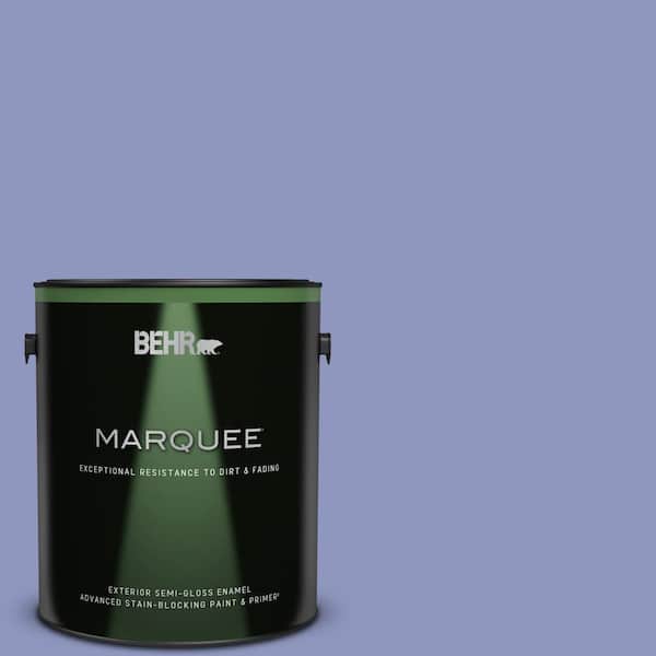 BEHR MARQUEE 1 gal. #610B-4 Intuitive Semi-Gloss Enamel Exterior Paint & Primer