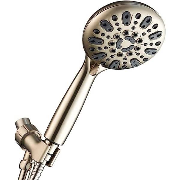 Unbranded High Pressure 6-Spray Wall Mount Handheld Shower Head 1.8 GPM in Brushed Nickel