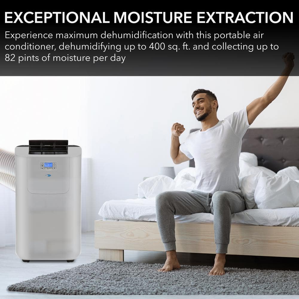Whynter Silver Portable Air Conditioner and Heater with Remote