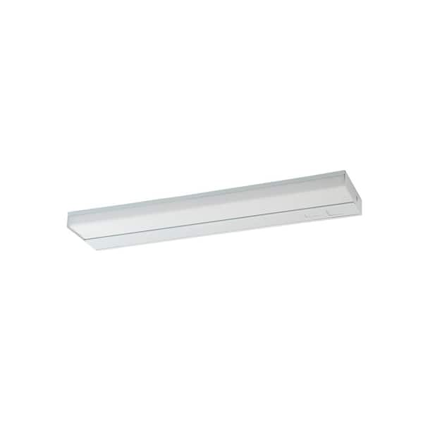 Amax Lighting 21 In White Led Under Cabinet Wide Lighting Fixture Led Ucw21 Wht The Home Depot