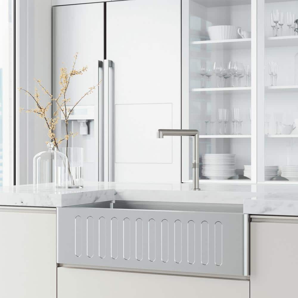 Stainless Steel Single Handle Kitchen Bar Faucet with Knurled Dial