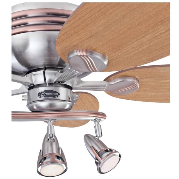 Westinghouse Xavier 44 In Led Brushed, Brushed Copper Ceiling Fans