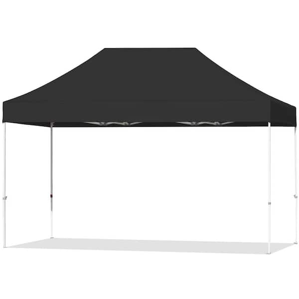 CoastShade Coast Shade 10 ft. x 15 ft. Outdoor Standard Patio Pop Up Canopy Tent Instant Canopies, Black