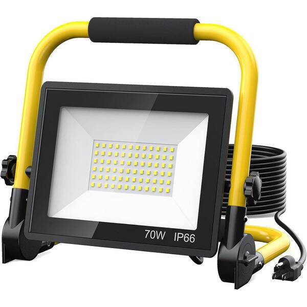 10000 Lumen LED Flood Work Light Portable Jobsite Tool with 6 ft