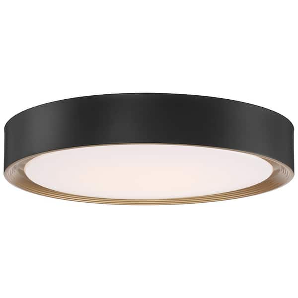 Access Lighting Malaga 20 in. 1-Light Matte Black LED Flush Mount