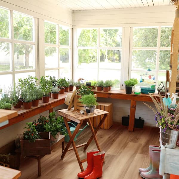 Spalding Hickory 22 MIL 7.4 in. W x 47.8 in. L Waterproof Click Lock Luxury Vinyl Plank Flooring (19.8 sqft/case)