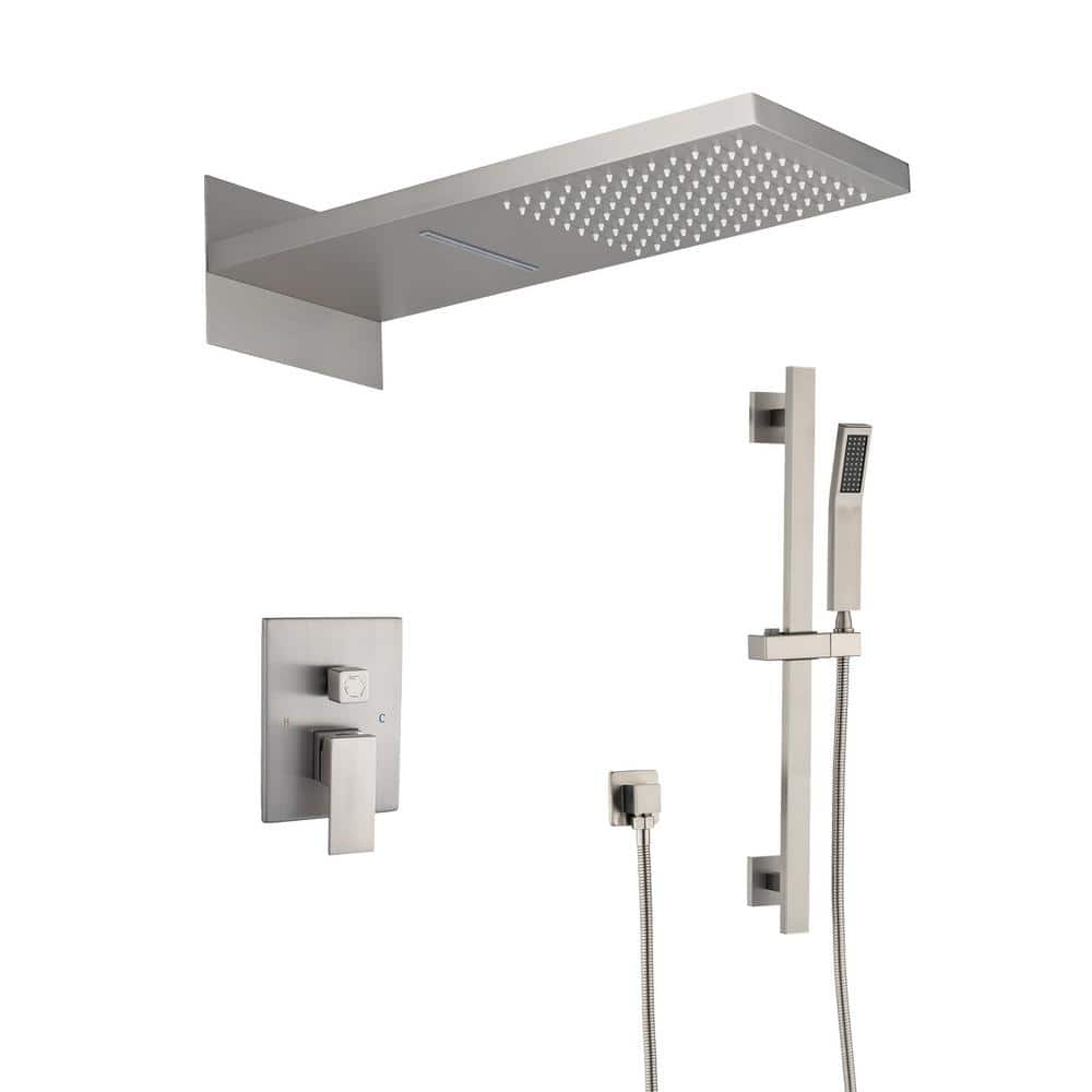 Single Handle 2 -Spray Shower Faucet 4 GPM with Pressure Balance, Anti Scald in. Brushed Nickel price history on PriceWatchPro