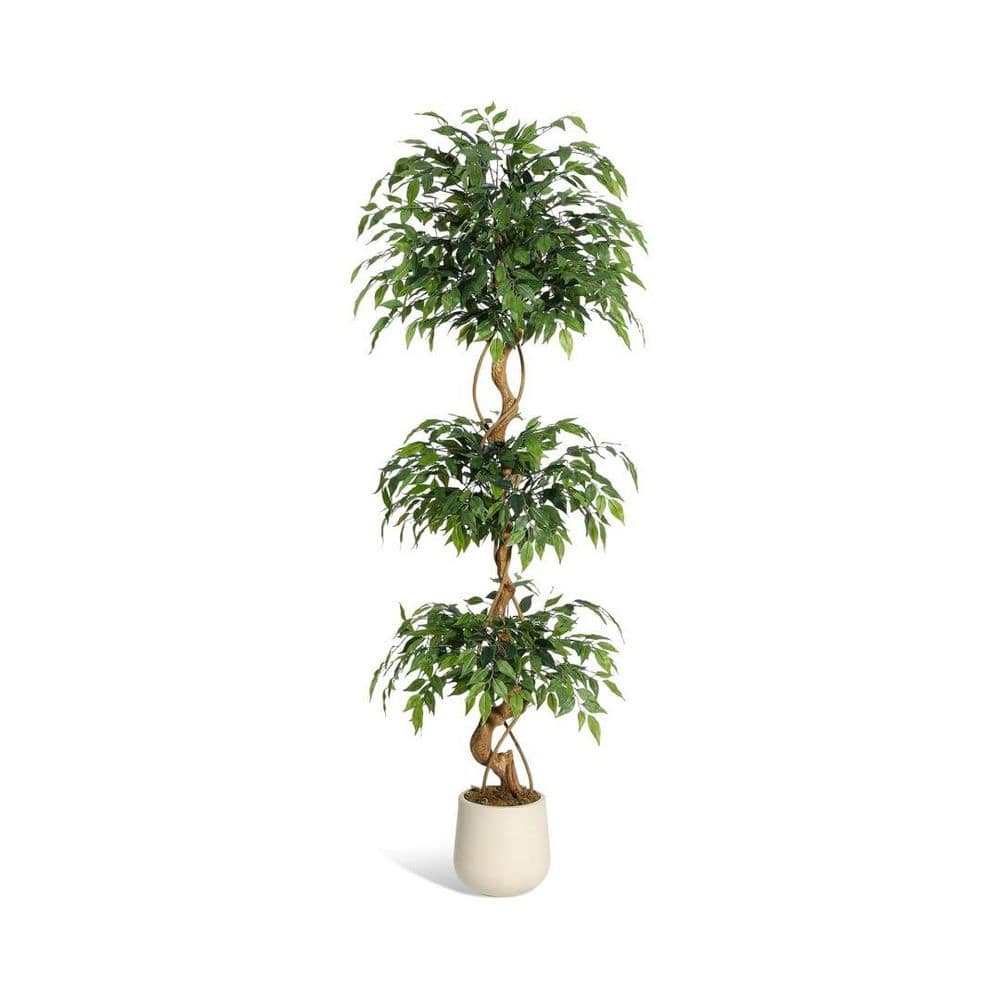 6FT Tall Faux Olive Tree with Includes Black Tall Planter,Indoor Artificial Plant for Home Office Decor price history on PriceWatchPro