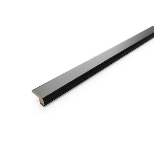 OptiWood Shadow Gray 3/4 in. Thick x 2 in. Width x 78 in. Length Hardwood Overlap Stair Nose Molding