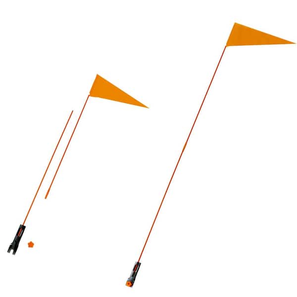 Trademark Innovations 5 ft. Safety Flag with Bicycle Mounting Bracket