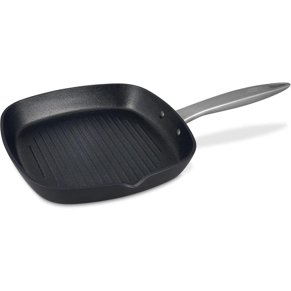 Ultimate Pro Nonstick Grill Pan-10 in. Hard Anodized Stainless-Steel Cookwa