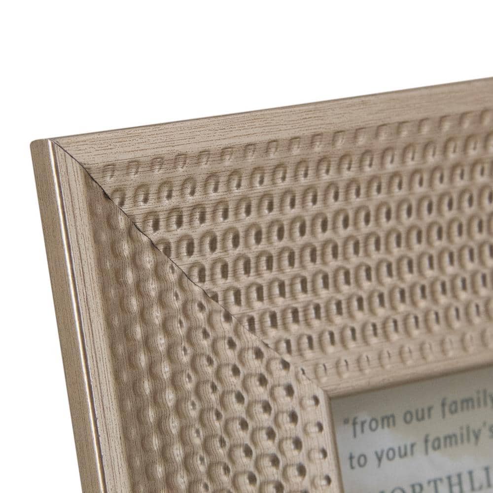 Champagne Gold Honeycomb 5" x 7" Tabletop Photo Frame